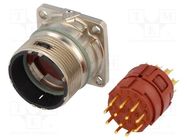 Connector: M23; socket; PIN: 12; male; soldering; straight; 7A; IP68 LAPP