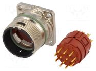 Connector: M23; socket; PIN: 12; male; soldering; straight; IP68 LAPP