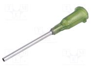 Needle: steel; 1"; Size: 14; straight; 1.6mm; Mounting: Luer Lock FISNAR