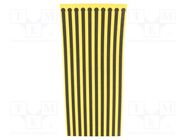 ESD shoe grounder; ESD; 300mm; 100pcs; yellow-black STATICTEC