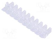 Fiber for LED; rectangular; 2x5mm; No.of mod: 10; Front: flat MENTOR