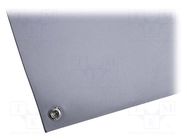 Mat: bench; ESD; grey; L: 1.2m; Width: 0.6m; Thick: 2.4mm; PVC,vinyl COBA EUROPE