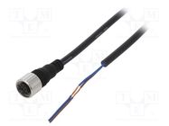 Connection lead; M12; PIN: 2; straight; 2m; plug; CI; Insulation: PVC AUTONICS