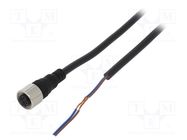 Connection lead; M12; PIN: 2; straight; 5m; plug; CI; Insulation: PVC AUTONICS