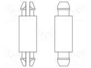 PCB distance; polyamide 66; L: 3.2mm; latch/latch; natural DREMEC