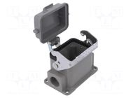 Enclosure for connectors: HDC; straight; size D6B; with latch DEGSON ELECTRONICS