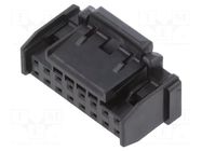 Connector: wire-board; plug; female; PIN: 16; DF51K; 2A; 250V; 2mm HIROSE