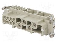 Connector: HDC; contact insert; female; DK; PIN: 12; 4+PE,8+PE; 400V DEGSON ELECTRONICS