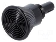 Rivet; polyamide; L.rivet: 5.5mm; black; dismountable,push-in DREMEC