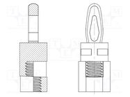 PCB distance; polyamide 66; L: 15.9mm; Plate mount.hole dia: 4mm DREMEC