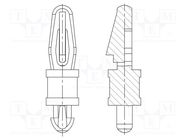 PCB distance; polyamide 66; L: 3.2mm; latch/latch; natural DREMEC