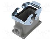 Enclosure: for HDC connectors; size D10B; with double latch DEGSON ELECTRONICS