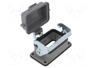 Enclosure for connectors: HDC; straight; size D6B; with latch DEGSON ELECTRONICS