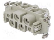 Connector: HDC; contact insert; female; DK; PIN: 6; 2+PE,4+PE DEGSON ELECTRONICS