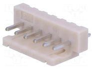 Connector: wire-board; socket; male; PIN: 6; DF1; 3A; 250V; straight HIROSE