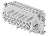 Connector: HDC; contact insert; female; PIN: 16; 16A; 500V; HEAVYCON PHOENIX CONTACT