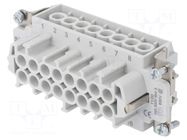Connector: HDC; contact insert; female; PIN: 16; 16A; 500V; HEAVYCON PHOENIX CONTACT