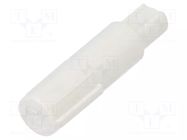 Spacer sleeve; plastic; white; THERMO 80 ITALTRONIC