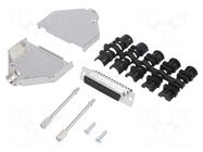Connector: D-Sub; PIN: 25; female; straight; screw terminal AMPHENOL COMMUNICATIONS SOLUTIONS