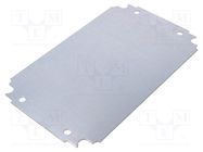 Mounting plate; galvanised steel; 1.8mm 