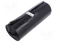 Trash bags; polyetylene LD; black; 160l; 20pcs. PLAST