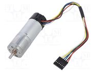 Motor: DC; with encoder,with gearbox; Medium Power; 12VDC; 2.1A POLOLU