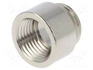 Thread adapter; Int.thread: PG9; Ext.thread: M16; brass; RE-Ms; 6mm HUMMEL