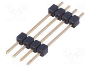 Connector: pin strips; pin header; male; PIN: 4; straight; 2.54mm FISCHER ELEKTRONIK