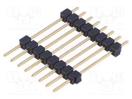 Connector: pin strips; pin header; male; PIN: 8; straight; 2.54mm FISCHER ELEKTRONIK