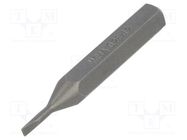 Screwdriver bit; slot; 1,2x0,25mm; Overall len: 28mm; MICRO WIHA