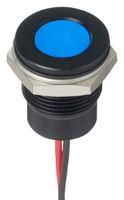 LED PANEL INDICATOR, 12.7MM, BLU, 12VDC