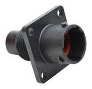 CIRCULAR CONNECTOR, RCPT, 4POS, FLANGE