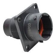 CIRCULAR CONNECTOR, RCPT, 4POS, FLANGE