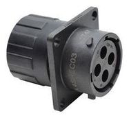 CIRCULAR CONNECTOR, RCPT, 4POS, FLANGE