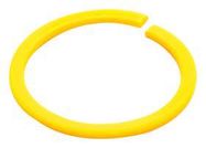 CODING RING, THERMOPLASTIC, SIZE 8, YEL