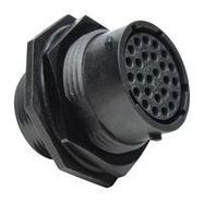 CIRCULAR CONNECTOR, RCPT, 26POS, JAM NUT