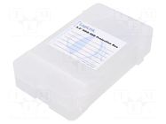 Hard discs housing: 2,5"; plastic; white LOGILINK