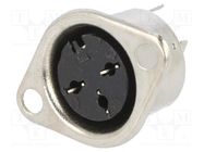 Connector: DIN; socket; female; PIN: 3; Layout: 180°; straight 