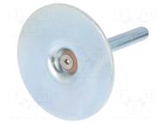 Foot; Base dia: 60mm; M8; steel; Plunger length: 63mm ELESA+GANTER