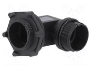 Enclosure for connectors: circular; external thread BULGIN