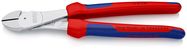 KNIPEX 74 05 250 High Leverage Diagonal Cutter with multi-component handles chrome-plated 250 mm