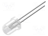 LED; 8mm; white cold; 3000÷4200mcd; 30°; Front: convex; 12VDC OPTOSUPPLY