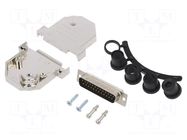 Connector: D-Sub; PIN: 25; plug; male; soldering; for cable; black ENCITECH