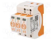 Surge arrester; Type 2; Poles: 3; 20kA; 280VAC; -40÷80°C; IP20 OBO BETTERMANN