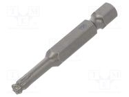 Screwdriver bit; spherical,Torx®; T25; Overall len: 50mm WIHA