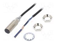 Sensor: inductive; OUT: PNP / NO; 0÷6mm; 10÷30VDC; M12; 2m; IP67 OMRON