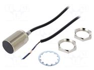Sensor: inductive; OUT: NPN / NO; 0÷22mm; 10÷30VDC; M30; 2m; IP67 OMRON