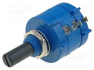 Potentiometer: shaft; multiturn; 5kΩ; 2W; ±5%; 6.35mm; linear; IP40 BOURNS