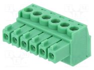 Pluggable terminal block; 3.5mm; ways: 6; straight; plug; female PHOENIX CONTACT