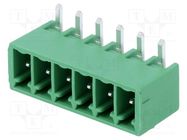 Pluggable terminal block; 3.5mm; ways: 6; angled 90°; socket; male PHOENIX CONTACT